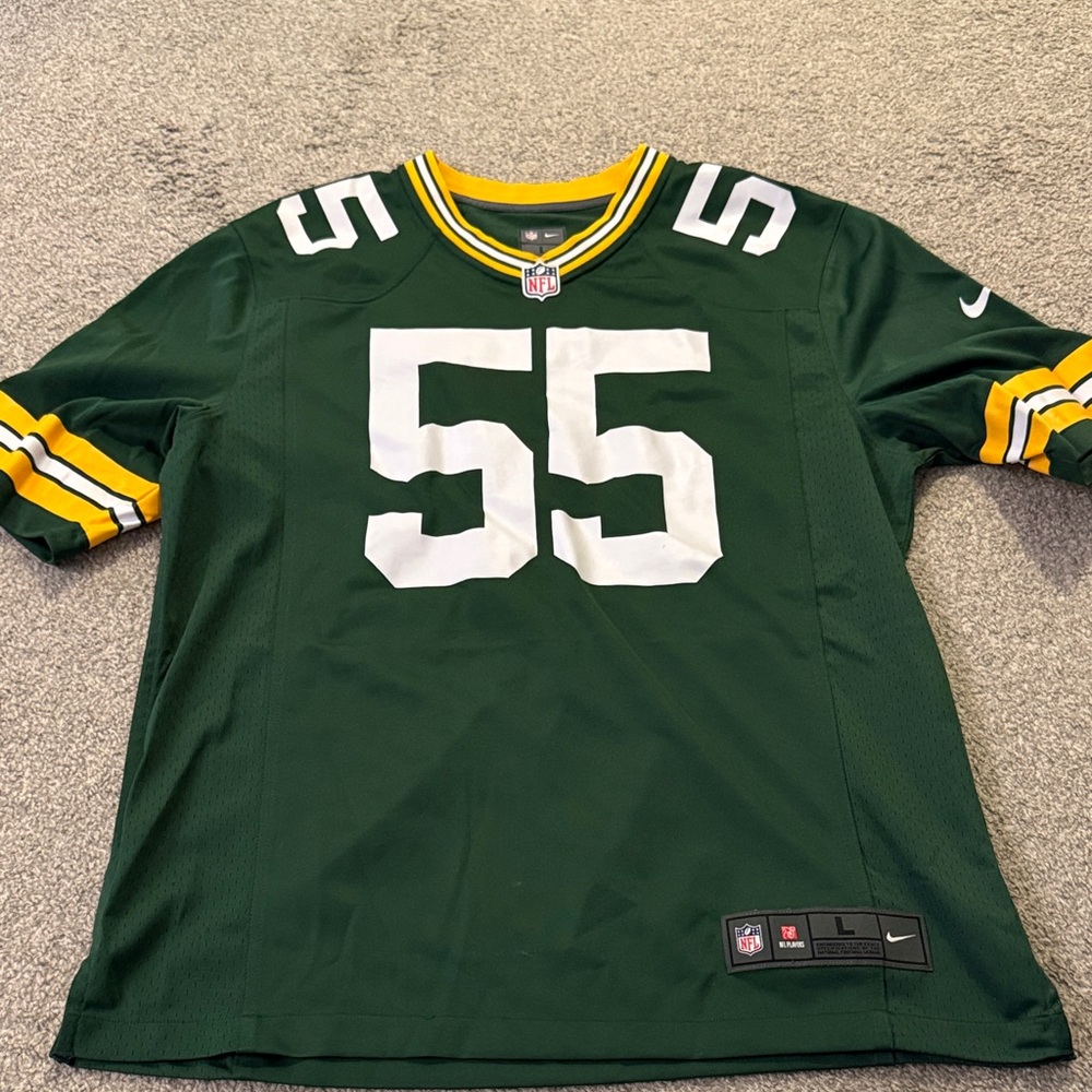 Nike Green Packers Jersey #55